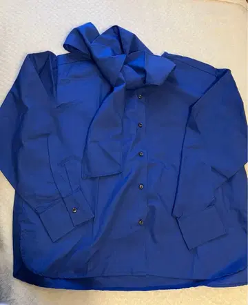 mizuiroind 파란 리본 포함 긴팔 셔츠