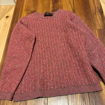 ETRO 빨간색 무늬 긴팔 니트 스웨터