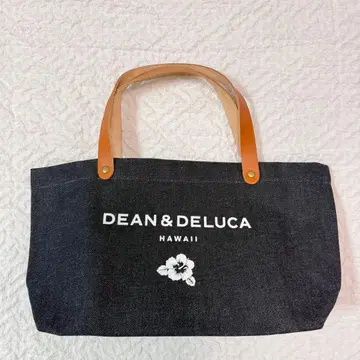 DEAN&DELUCA 새상품 가죽 핸들 데님 토트백 S 사이즈