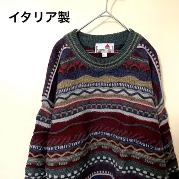 이탈리아제 알파카 혼방 3D 니트 LL