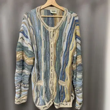 Aylanda 다색 스트라이프 니트 가디건 XXL