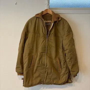 카키 퀼팅 밀리터리 자켓