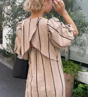 CIAOPANIC 스트라이프 오픈백 원피스