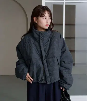 Kastane 체크 충전솜 리버서블 아우터