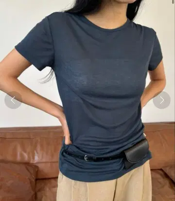 시어 하프 슬리브 TEE FUULLY STUDIO