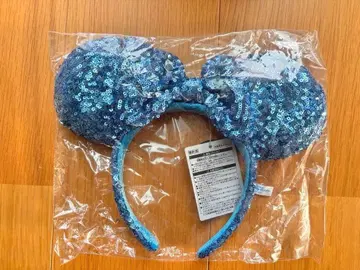 [ 미사용 새상품 ] 디즈니 미니 스팽글 머리띠 파랑 블루