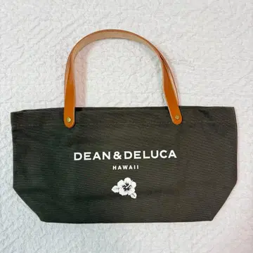 DEAN&DELUCA 새상품 가죽 핸들 올리브 토트백 S 사이즈