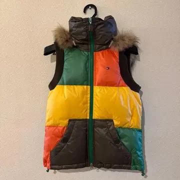 Tommy Hilfiger 멀티 컬러 다운 베스트