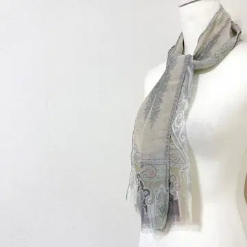 미사용품 ETRO 에트로 페이즐리 스톨 스카프 대형 상자 포함