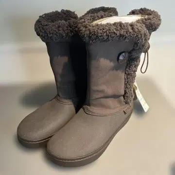 crocs 다크 브라운 어그 부츠 22cm 미사용 새상품