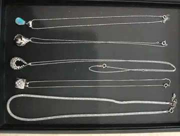 실버제 펜던트 목걸이 세트