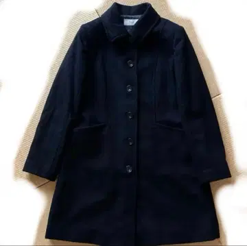 여성용 코트 겉감 캐시미어 100% 블랙 발마칸 코트