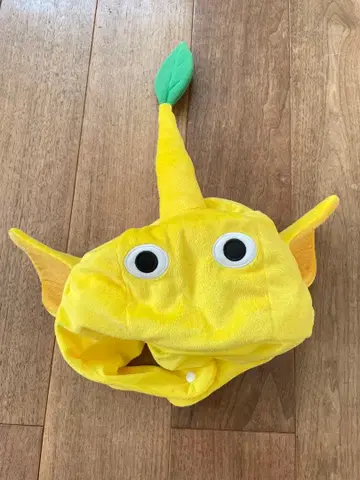 노랑 피크민 모자 분장 할로윈 송년회 클래스 모임 이벤트