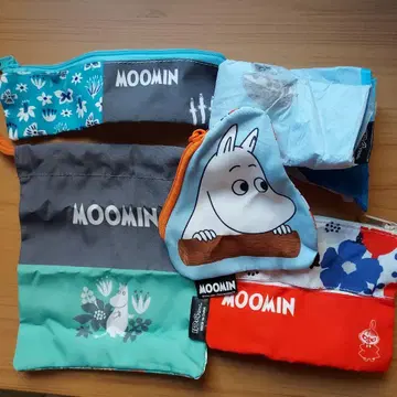 무민 장미 컬렉션 가챠 가챠가챠 토트백 파우치 새상품