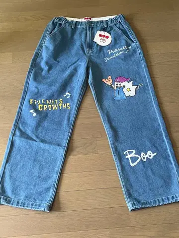 A.T.C. XL 데님 팬츠 캐릭터 자수