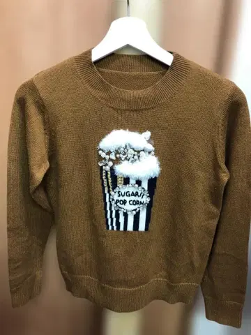 Chesty 체스티 팝콘 브라운 니트 스웨터 F 사이즈