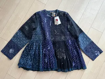 INJIRI 인디고 염색 개더 자켓 INJIRI