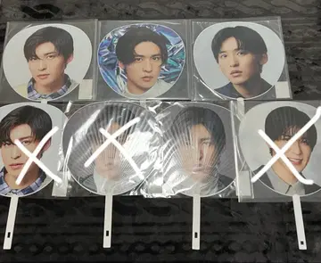 메구로 렌 부채 4점