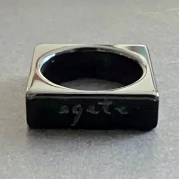 agete 오닉스 스퀘어 반지 10호
