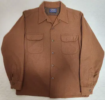 70s PENDLETON 펜들턴 보드 셔츠 M 무지