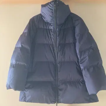 유니클로 +J 다운 코트 네이비