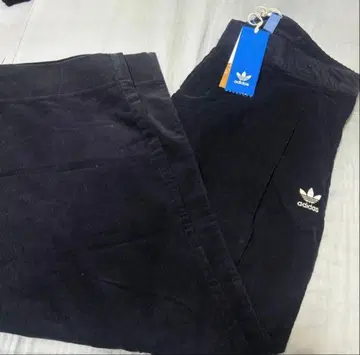 adidas 블랙 와이드 팬츠 코듀로이 네이비