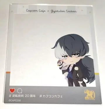 역전재판 20th 타카미 진 아크릴 프레임 캡콤 카페