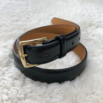 THE SHINZONE PLUMP BELT 블랙 천연 가죽