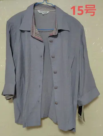 미스 로제스타 연보라 7부 소매 셔츠 15호