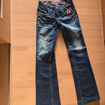 RIOBERA 부츠컷 데님 다크 블루