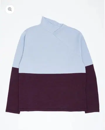 노부유키 마츠이 니트 원 사이드 하이넥