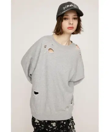 OVERSIZE DAMAGE SW 오버 사이즈 데미지 맨투맨