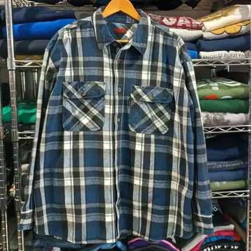 파이브 브라더스 헤비 플란넬 체크 셔츠