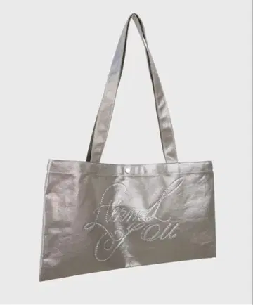 ETERNAL YOU SUGAR 스퀘어 에코백 펄 실버