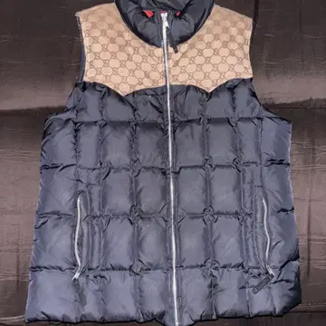 GAP 다운 베스트 L 사이즈 네이비 베이지