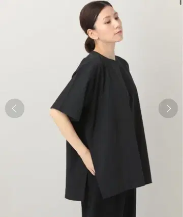 캘런솔로지 카노코 플레어 슬릿 풀오버 블랙