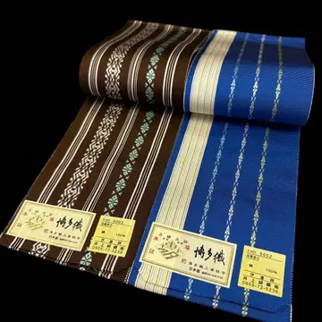 새상품 순수 실크 본고장 치쿠젠 하카타 오리 다테지메 2세트 3768