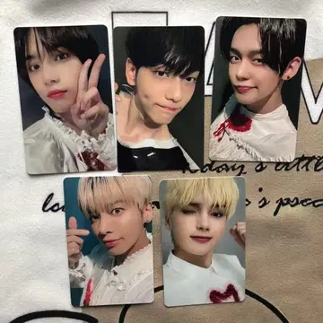 TXT 2021 설문조사 JPFC 한정판 트레이딩 카드 전원 5종 세트