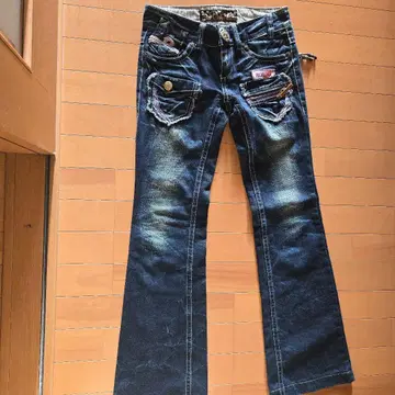 RIOBERA 부츠컷 데님 다크 블루