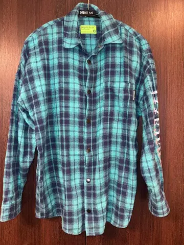 체크 셔츠 파랑