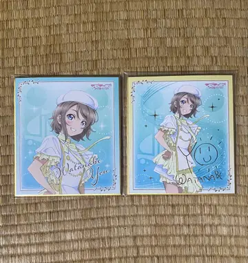 러브 라이브 선샤인 Aqours 6th Live 와타나베 요 색지 2장