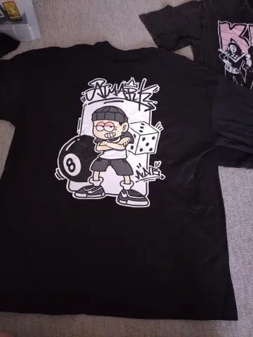 ATMARK 그래픽 T셔츠 (KISS, 캐릭터) 2장 세트