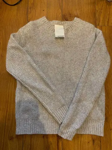 Whim Gazette 실버 니트 스웨터 F