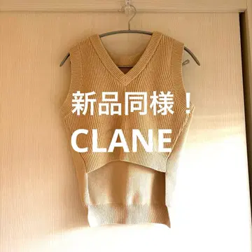 [상당히 새상품급] CLANE 니트 베스트 상의 2WAY