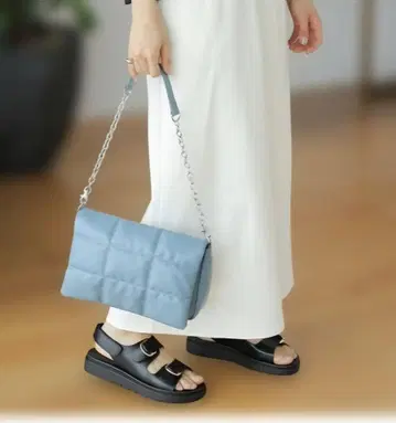 LEPSIM 패디드 2WAY 숄더 블루