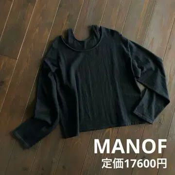 마노프 블랙 니트 스웨터