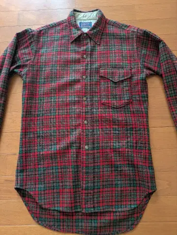 PENDLETON 50s 체크 셔츠 울 M~L 펜들턴
