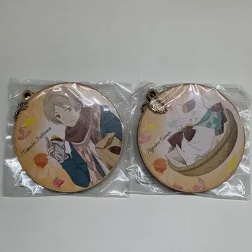 나츠메 우인장 BIG 우드 키링 2개 세트