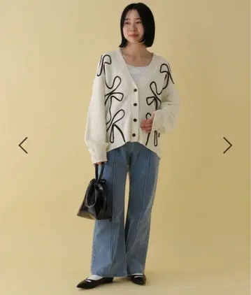 [ 임산부 및 산후 대응 ] 7게이지 코드 자수 가디건 LEPSIM