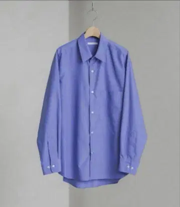 WYM 텐셀 릴렉스 와이드 셔츠 블루 S 사이즈